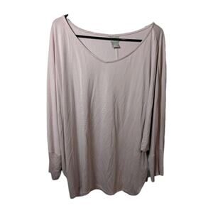 Chico's 4 Shirt Purple Dolman Batwing Stretchy Tunic Blouse Women's Size XXL 2X